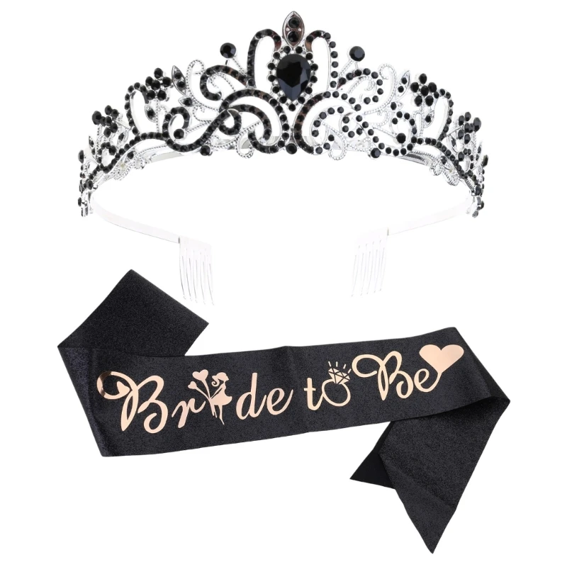 Bachelorette Party Sash Headband Set Bride to Be Hen Night Bridal Shower Hen Party Engagement