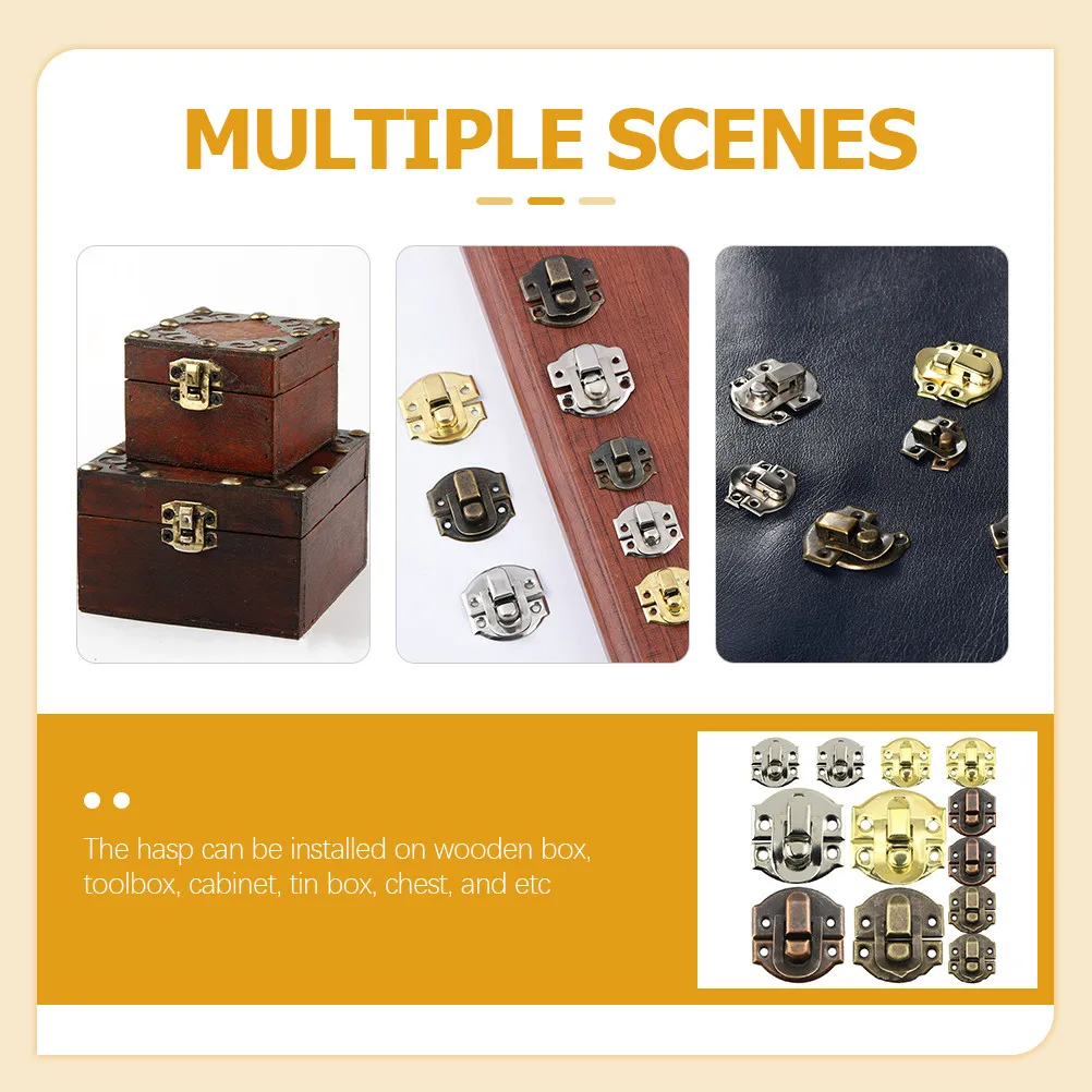 

Набор из 32 винтажных железных защелок-пряжек для деревянных шкатулок, ящиков, декоративных шкатулок для украшений, фурнитура для деревянных кейсов