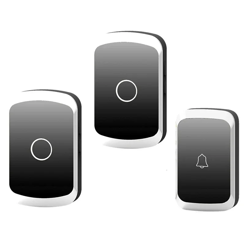Waterproof Wireless Doorbell AC 100V-240V Smart Remote Control Door Bell Rings Home Security Doorbells Receiver Long Distance