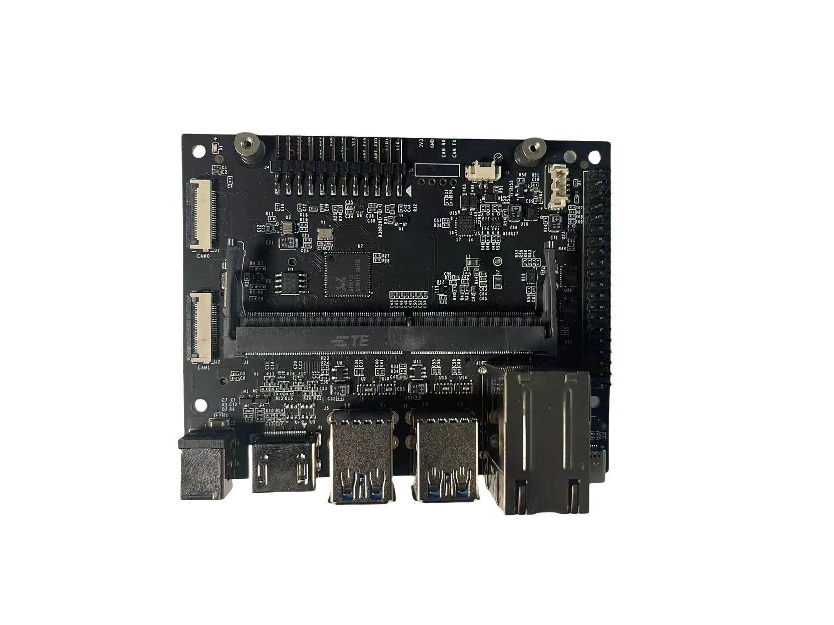 Tablero portador Orin NX. Totalmente compatible con los tableros de desarrollo del sitio web oficial. Más entradas en la red vial. Un mini PCIE