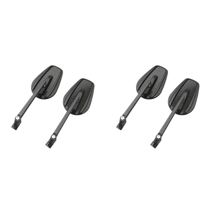 

4X универсальные мотоциклетные зеркала заднего вида 8 мм 10 мм для Honda Suzuki Ruckus Grom Shadow V-Star 650 из углеродного волокна