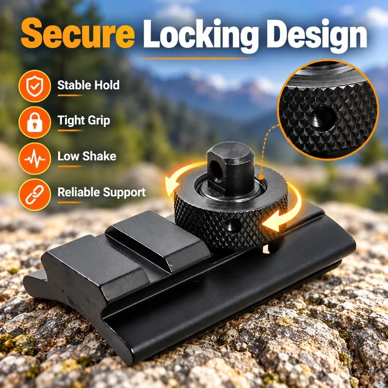 Outdoor Tripod Fixing Connector 20mm Rail Bracket Tripod Mount Replacement Parts