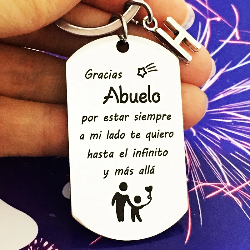 Spanish Grandpa Keychain - Perfect Gift for Father’s Day, Christmas, or Birthday