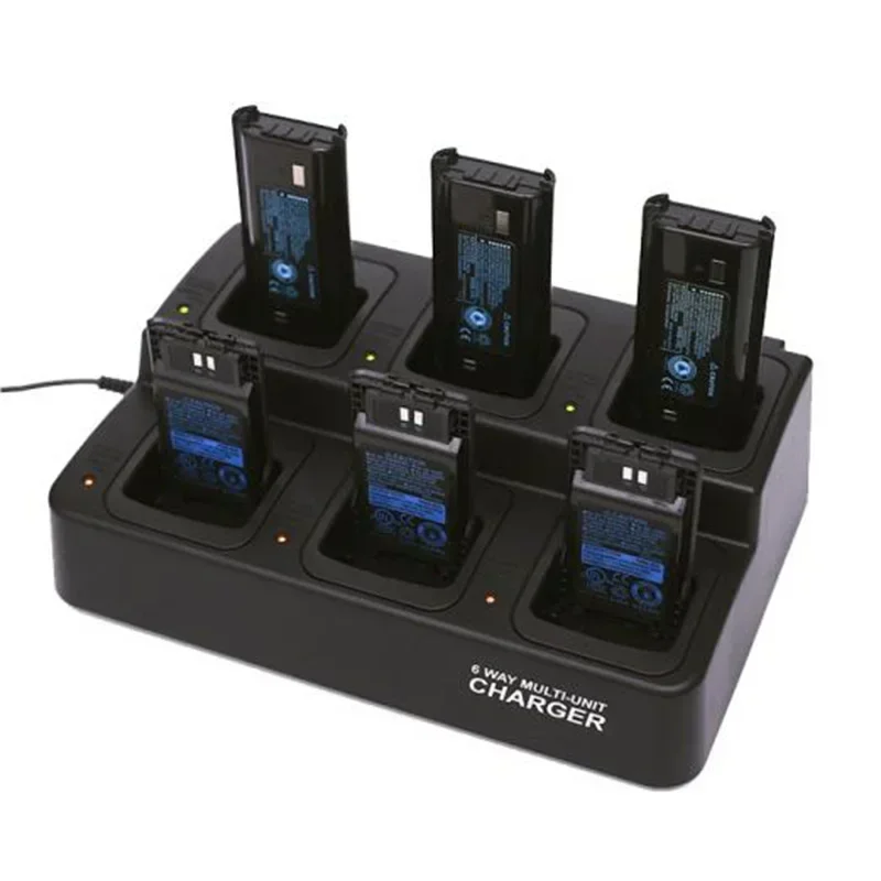 

Two way Radio 6-Way Multi Unit Gang Rapid Charger Walkie Talkie battery charger for Icom/Kenwood/Motorola/VERTEX