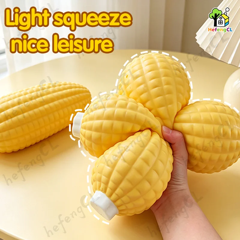 HefengCL Oversized Corn Squishy Toys Soft Sensory Stress Relief Ideal Gifts for Office Classroom Parties And Holidays