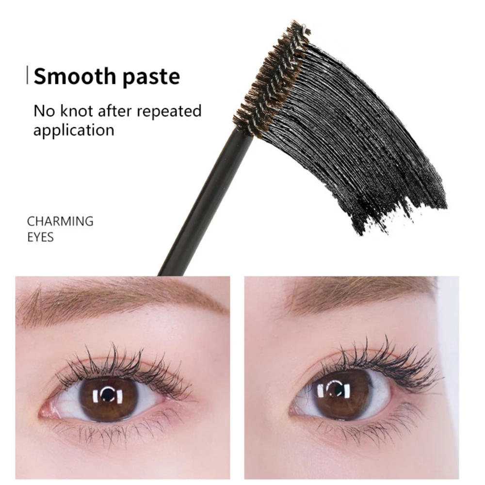 1pc schwarze Mascara wasserdichte schweiß feste Wimpern verlängerung dauerhafte nicht blühende Mascara, die natürliche Wimpern kosmetik verlängert