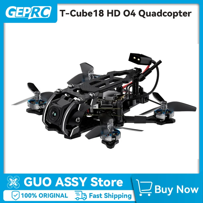 وحدة هواء Geprc T-Cube18 Hd O4 مقاس 1.8 بوصة مدمجة ELRS2.4G FPV مع Taker F411-12A