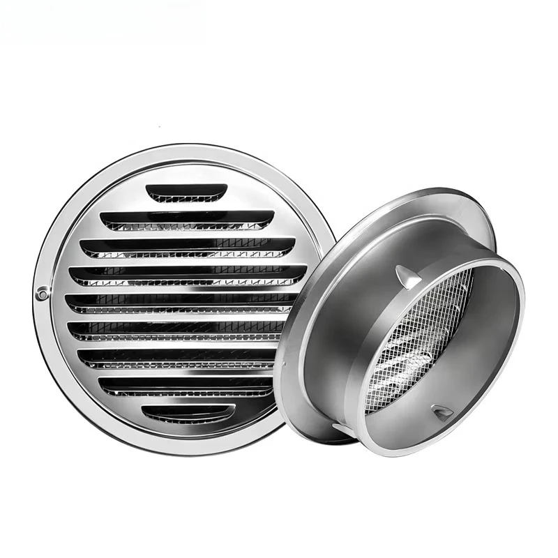 Best price: round 201 stainless steel air outlet with screen mesh