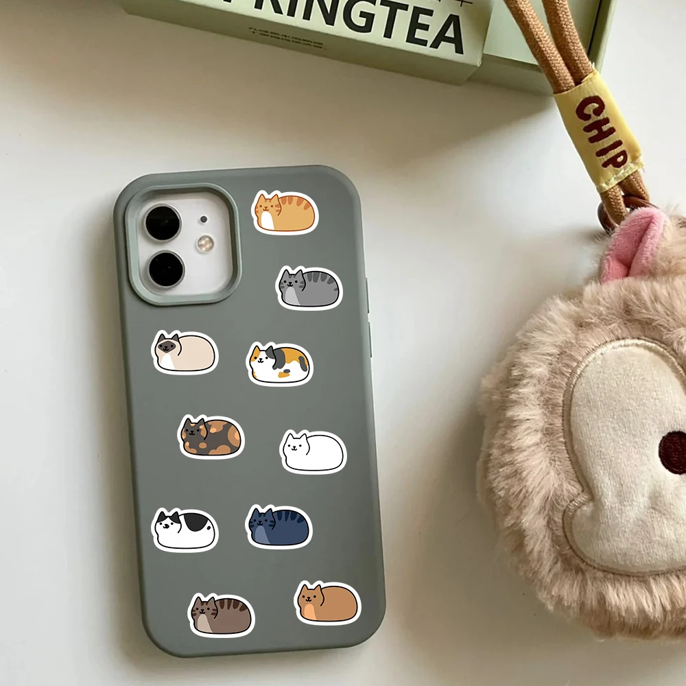 500pcs Cute Cat Sticker Cartoon Funny Decal For Phone Case Laptop Guitar Skateboard Suitcase Envelope Decal Sticker Reward Gift view 6