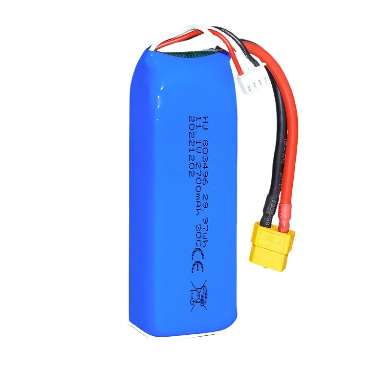 Per barche senza spazzole e auto RC ad alta velocità |   Batteria giocattolo RC XKS 11.1V 2700mAh 30C 3S Batteria LiPo