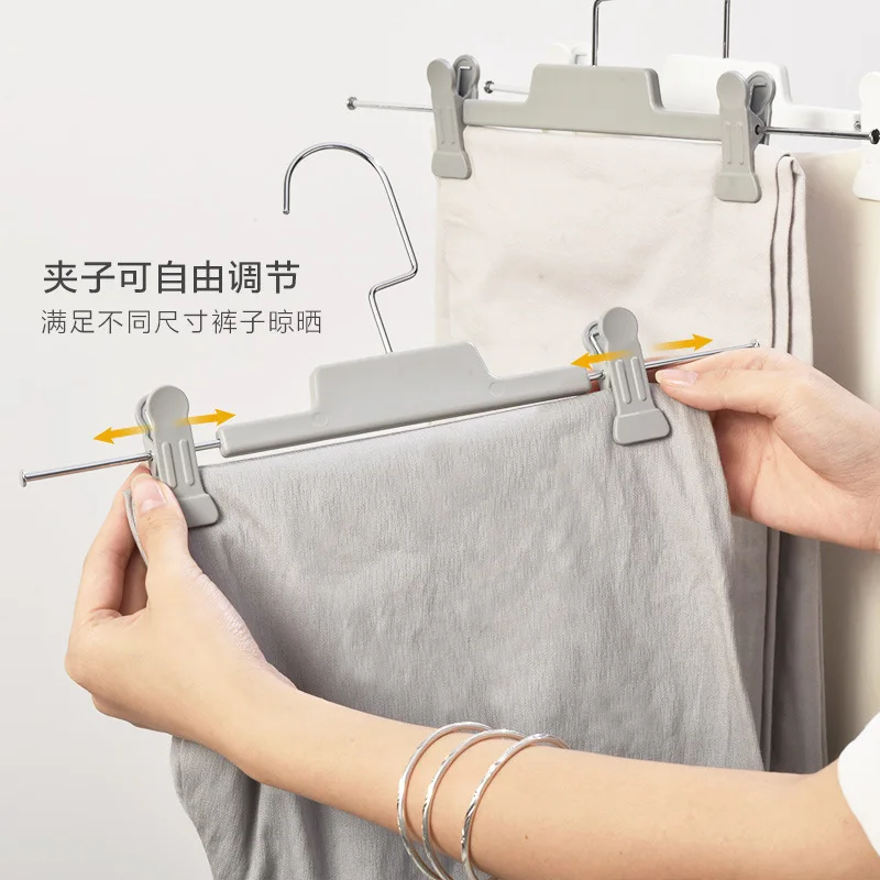 

5PCS Pants rack, pants clip, household pants storage, household pants hanger, anti slip strong skirt clip, skirt hanger