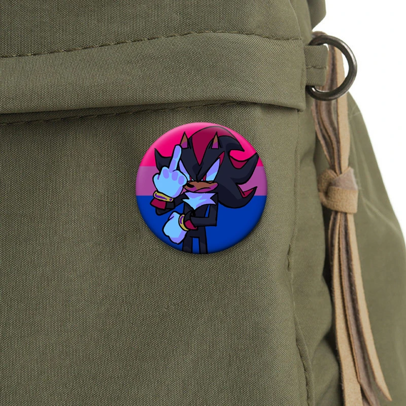 الظل القنفذ أنيمي دبابيس مضحك لطيف الكرتون شارة دبابيس اليدوية الرائعة لحقيبة الظهر الديكور الهدايا الملحقات