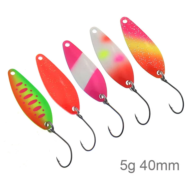 Hard metal fishing spoon bait 5g 