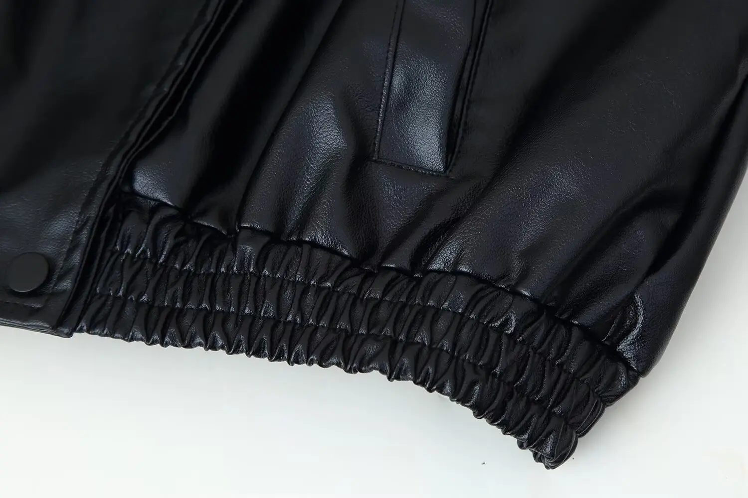 Veste en Faux cuir pour femme, mode hiver, fermeture éclair, col rabattu, manteaux Vintage, Streetwear pour dames, hauts d'extérieur en cuir