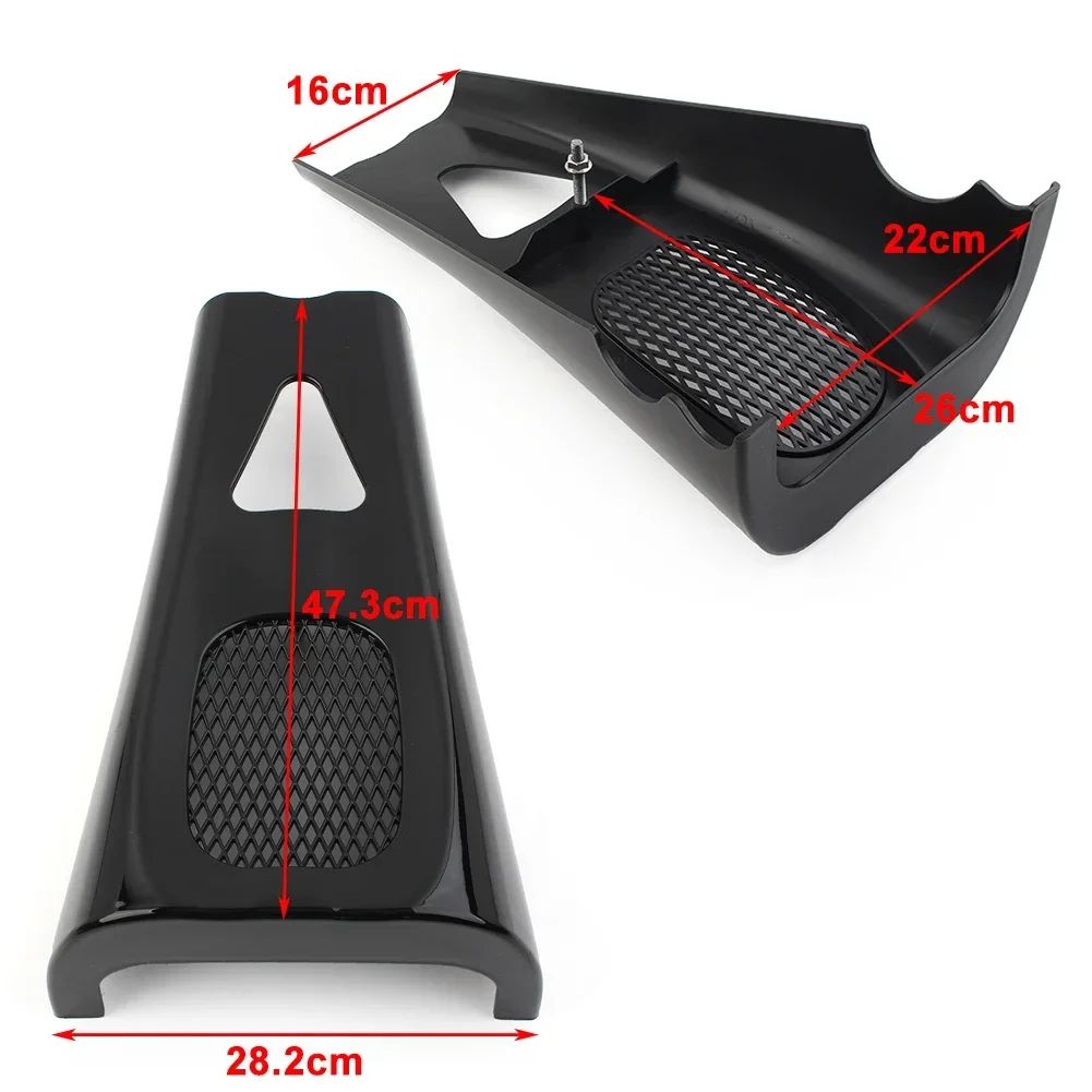 For M8 Harley Davidson Touring Road Street Glide 2017-up Motorbike Accessories Stretched Chin Spoiler Scoop ABS