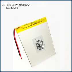 307095  3.7V Polymer Lithium Batteries   5000mah for 8 Inch 9 Inch MID Tablet Battery