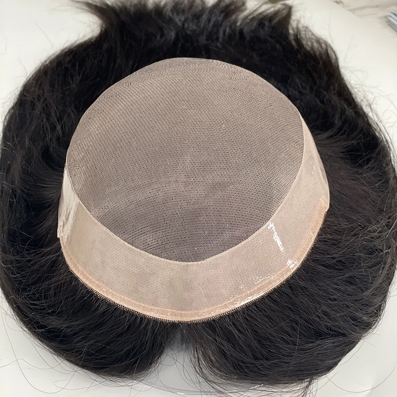 

In Stock-Mono Long Hair Topper For Women Durable Women's Wigs Remy Hair prosthesis Brethable Human Hair Topper 16'' Hairpieces