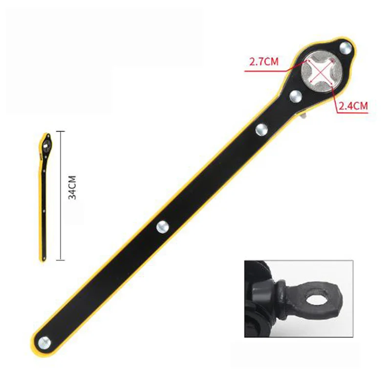 Car Jack Labor-saving Wrench Auto Wheel Lug Wrench Handle Repair Tool Labor-saving Wrench Scissor Garage Tire Changer Car Kit