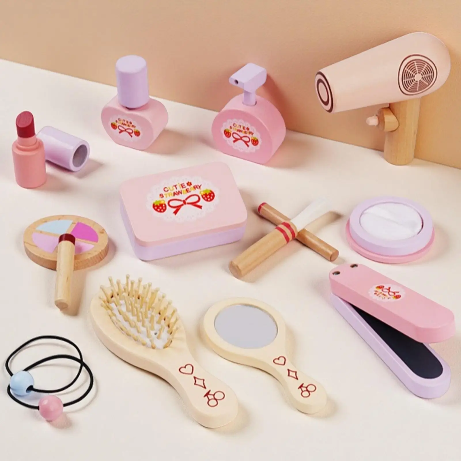 Kinderen Kapsalon Speelset Lippenstift Fantasiespel Make-up Schoonheidsset voor Halloween Feest Verjaardag Speelgoed Cadeau Prinses Aankleden Kinderen