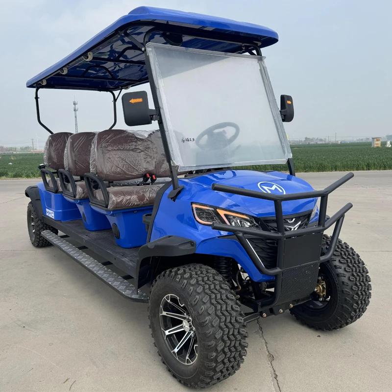 Low Price Club Car 6 8 Seater Golf Cart Lifted 48/60/72V Electric Off-Road Golf Buggies with Batteries