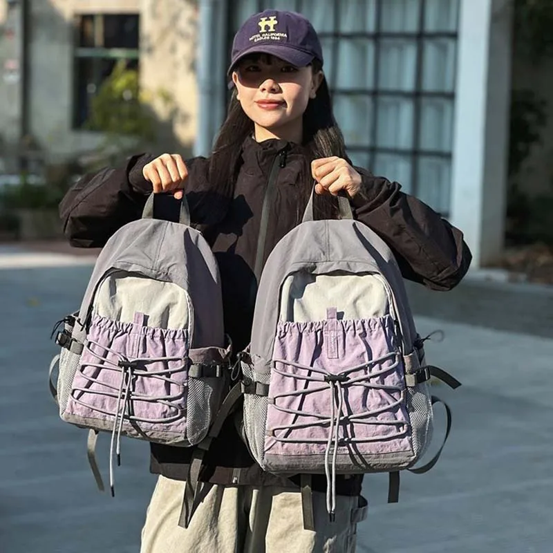 

Exclusive for drawstring sports bags, contrasting couple backpacks, casual men's and women's backpacks, portable hiking bags