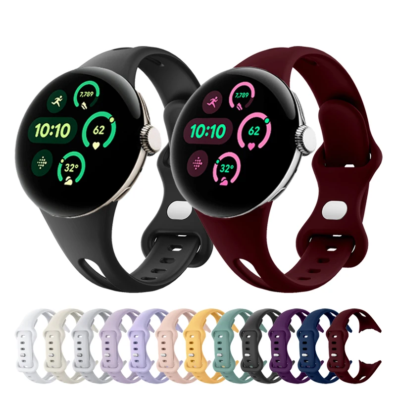 حزام من السيليكون لساعة Google Pixel Watch 2 ملحقات ساعة مريحة ساعات نسائية عالمية لساعة Google Pixel 2 1 حزام