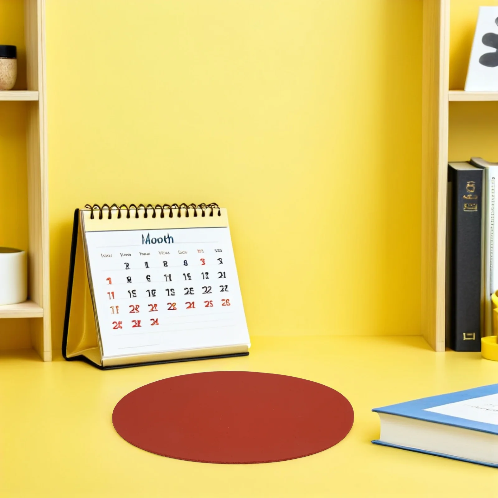 

3Pcs Round Cork Mouse Pad Non-Slip Smooth Ergonomic Waterproof Desk Mat Office Computer Mouse Desk Accessory Non-Slip Office Pad