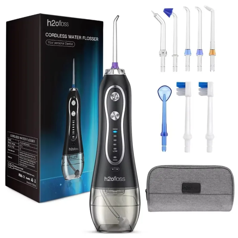 Ultra Professional Electric Water Flosser  h2ofloss irrigator 300 Portable Oral Cleaning Kit