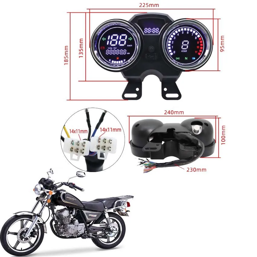 

CARGUERO 200 Motorcycle Italika RC200 RC250Thunder 125 Meter