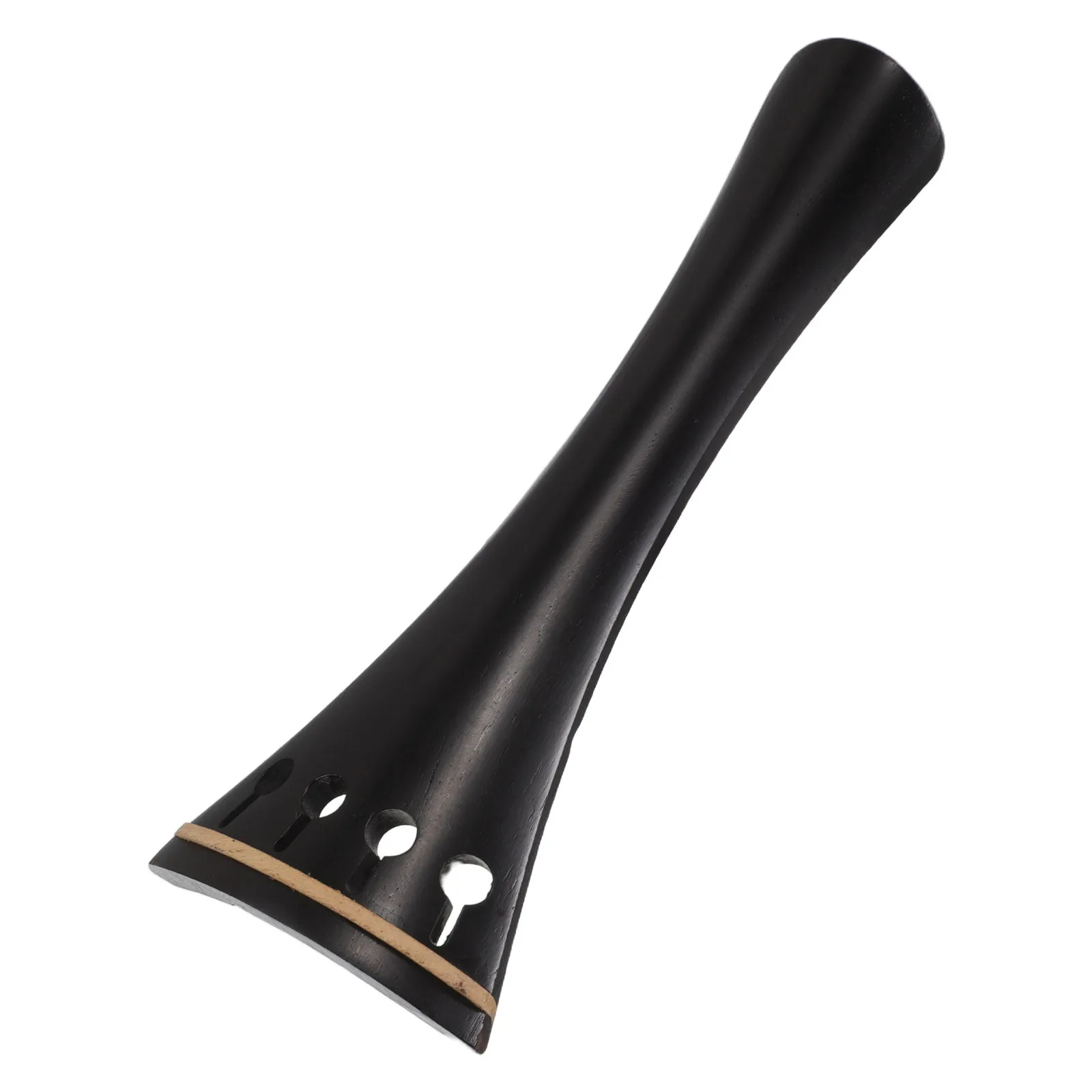 

Violin Tailpiece Full Size Wood Inlay Smooth Surface Durable Replacement Performance Musical Instrument Accessory