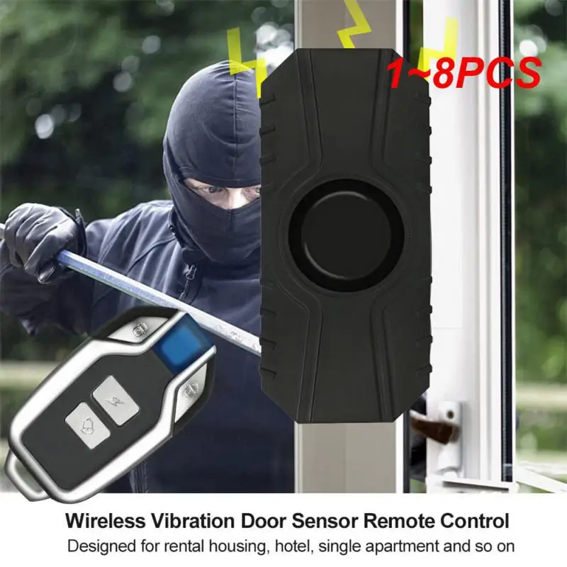 

1~8PCS Intelligent Wireless Anti-theft Motorcycle Alarm With Remote Waterproof Anti-theft Alarm Vibration