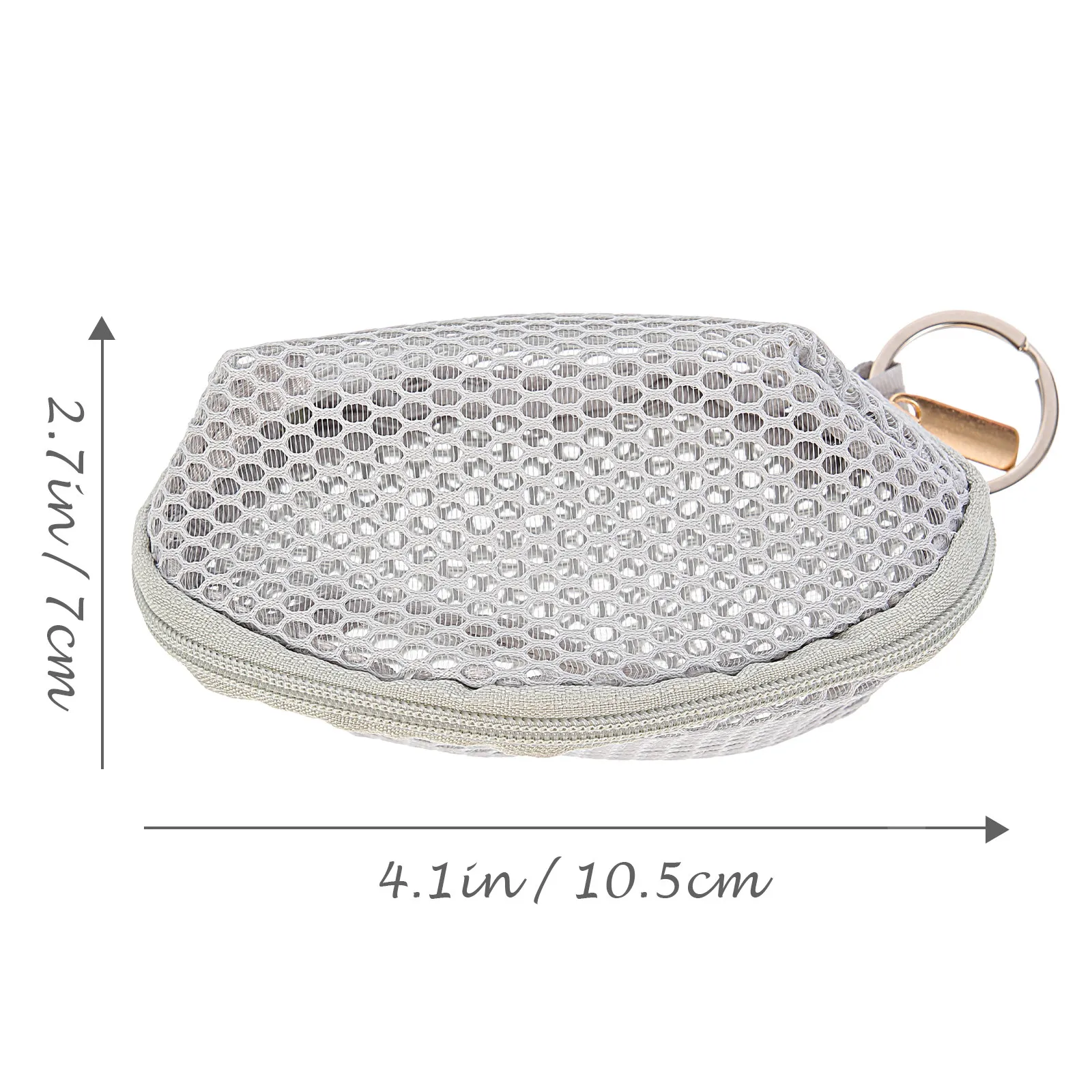 Portable Mesh Cosmetics Storage Bag Mini Makeup Sponge Holder Travel Small Pouch Lipstick Organizer Lightweight view 5
