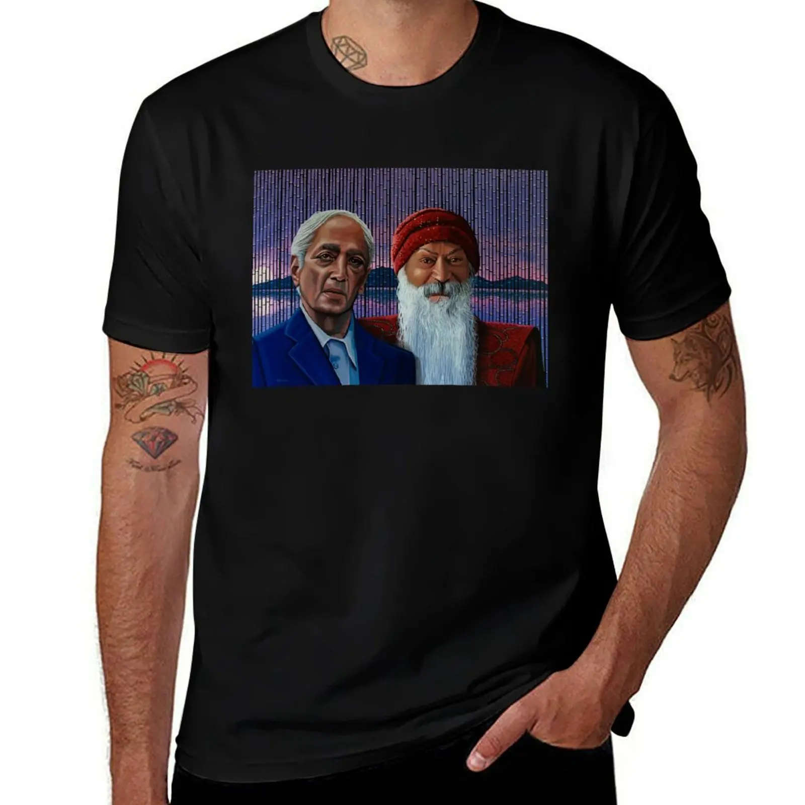 

Krishnamurti and Bhagwan T-Shirt Sun Block Outdoor T-Shirt