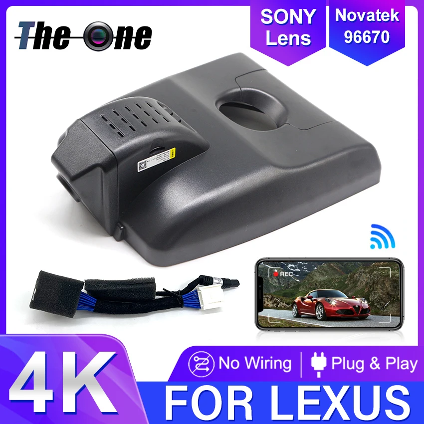 4K Car DVR Dash Cam Video Recorder Original For Lexus ES ES300h 300h ES260 ES200 200 260 F SPORT 2019-2026 Plug and play Dashcam