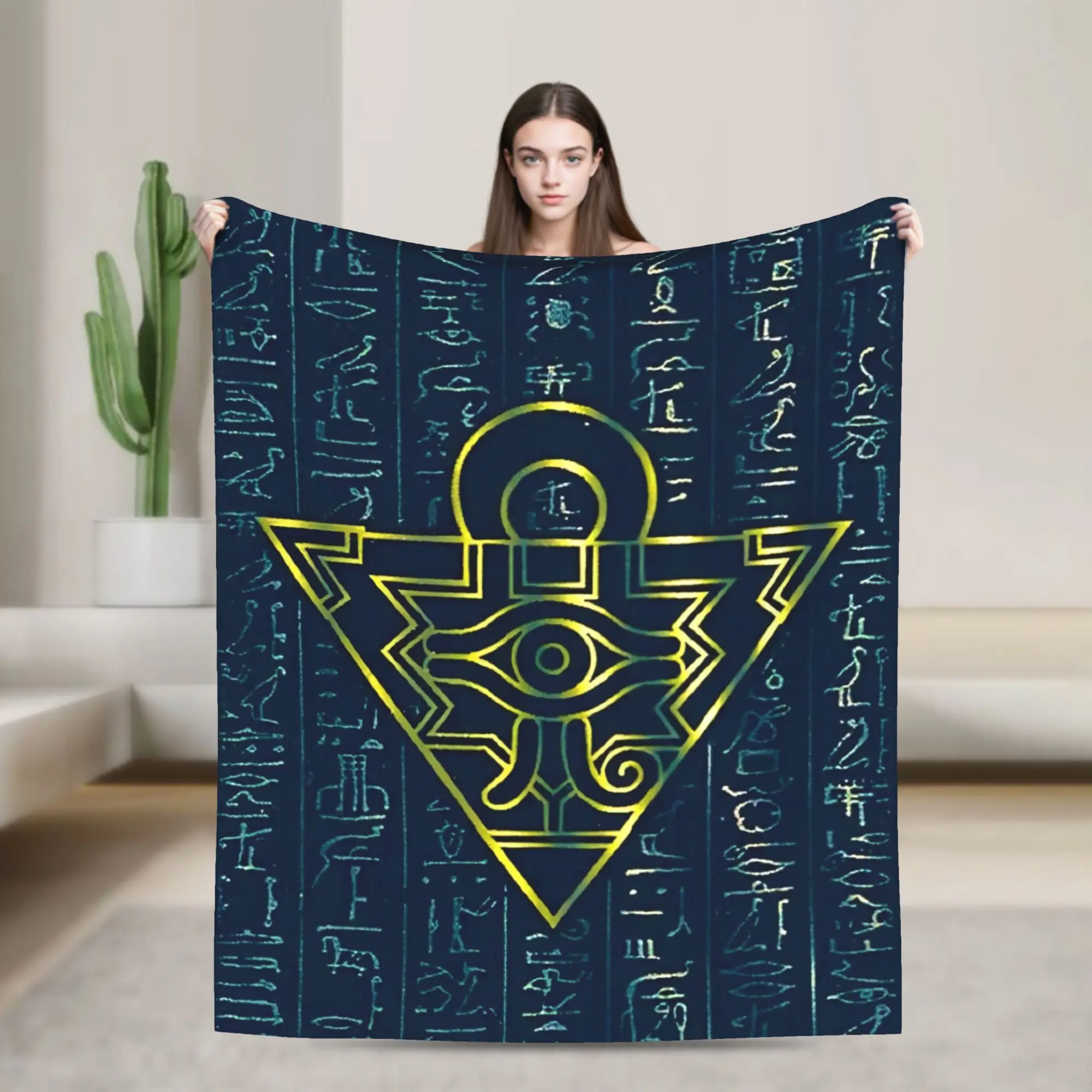 Anime Yu Gi Oh Card Blanket  Flannel Funny Warm Throw Blankets for Home  Winter
