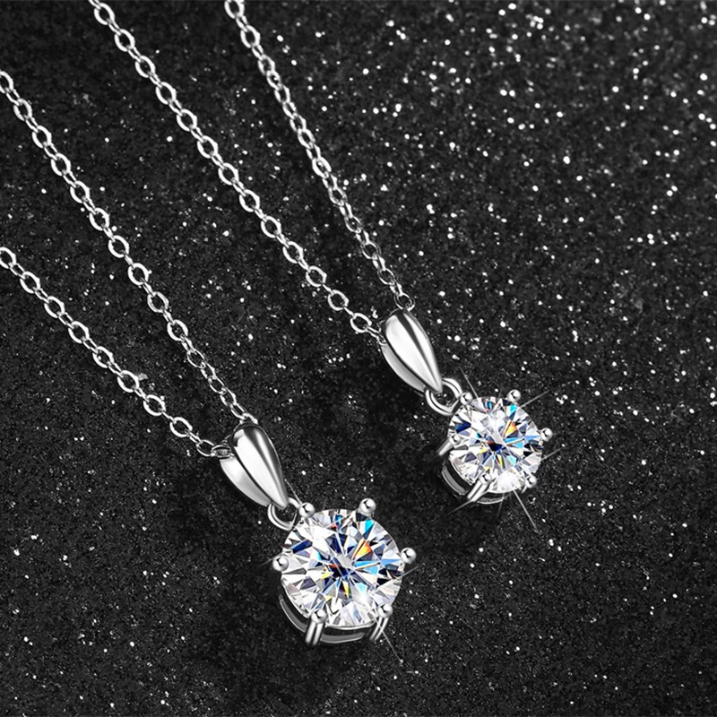 Thumbnail 3 - #22 Top Moissanite Pendant Necklaces Picks for Every Budget