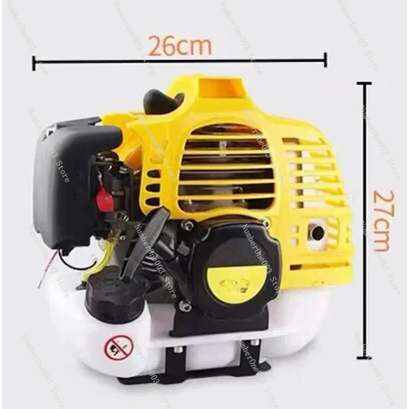 Two-Stroke Gasoline Brush Cutter Lawn Mower Engine Engine, High Power Machine, 1.25Kw