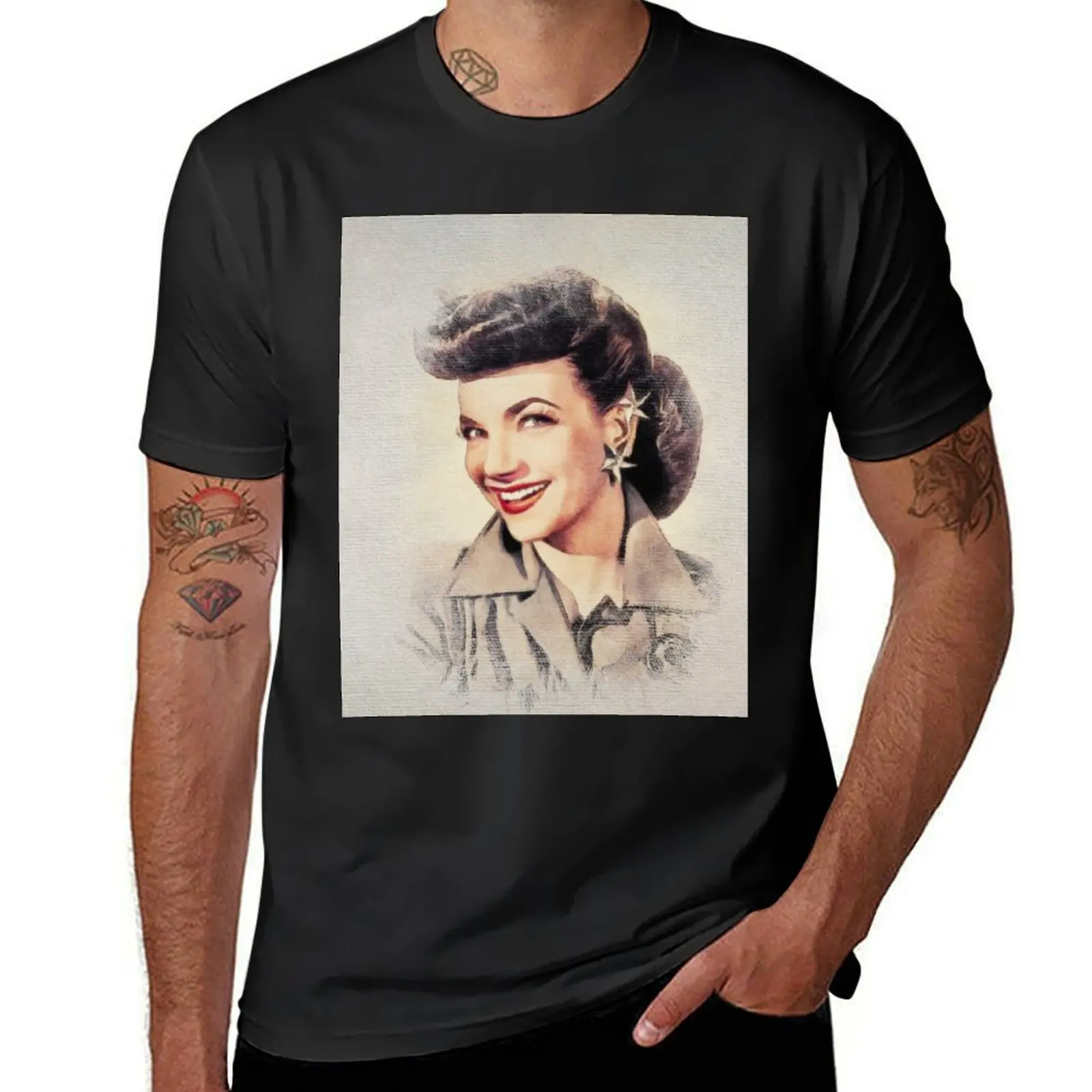 Carmen Miranda, Actress T-Shirt Blouse kawaii clothes sports fans plain black t shirts men