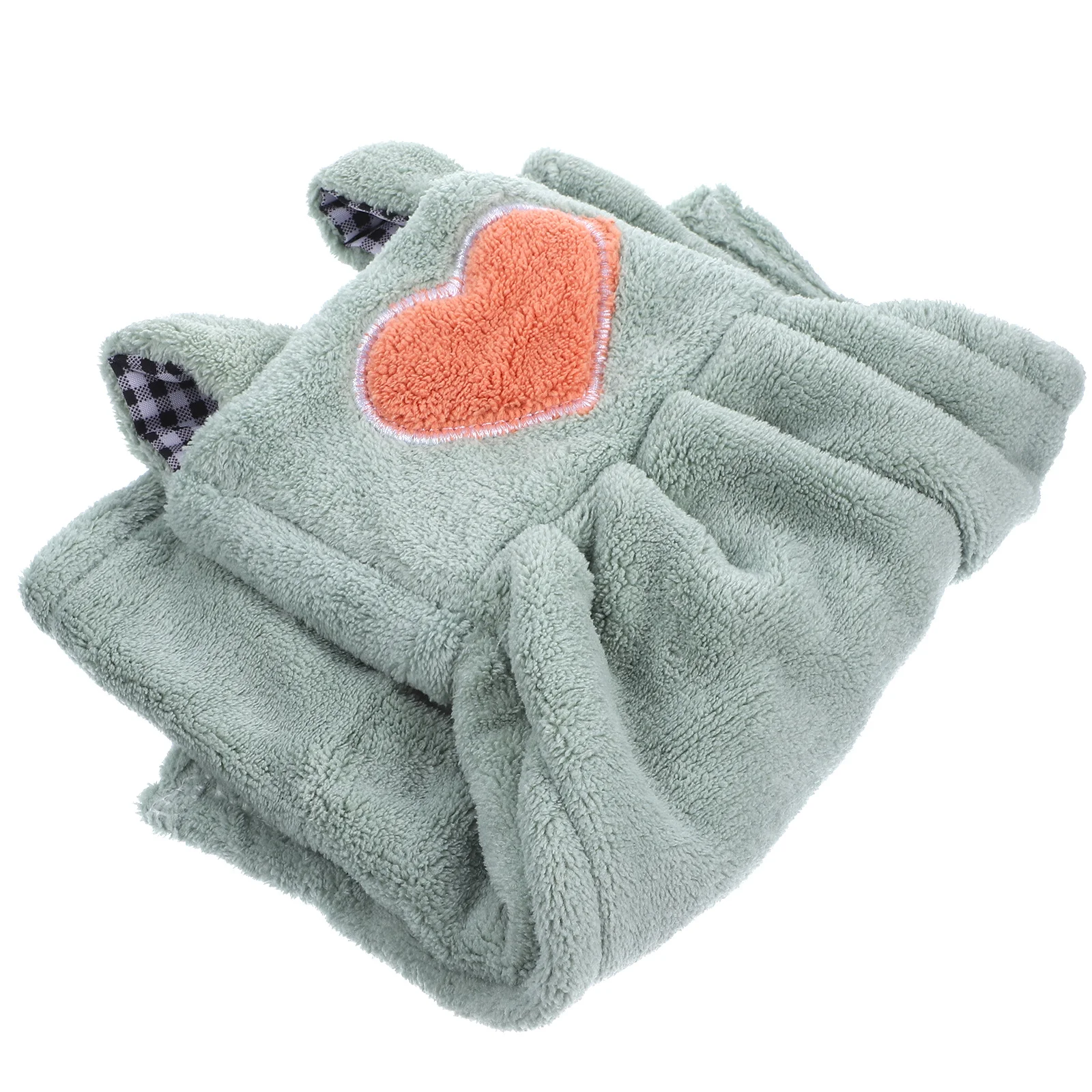 

1Pcs Green Coral Hand Towel Absorbent Thick Dress Style Cute Cartoon for Kids Bathroom Kitchen Hanging Hand Towels