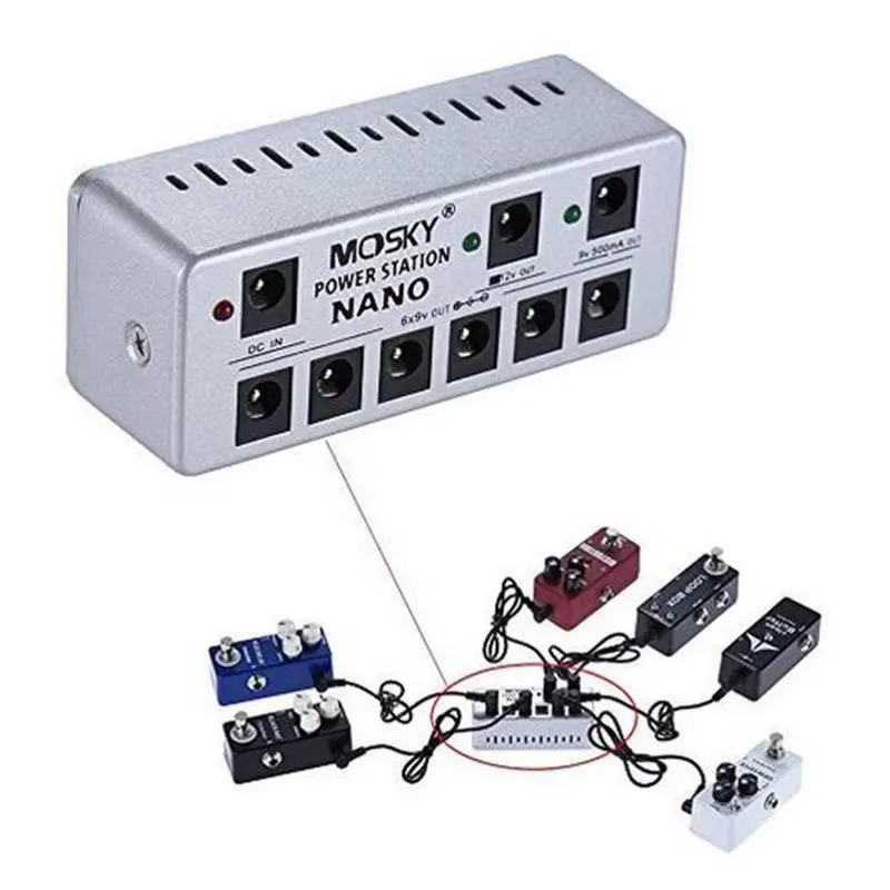 Single-Channel Independent Power Supply Noise Reduction Effector, Comprehensive Multi-Channel Voltage Regulator, Portab, 9V, 12V