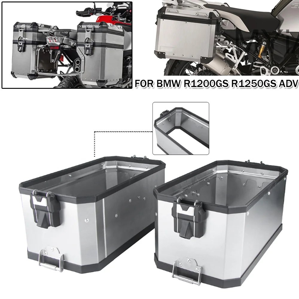 

Motorcycle Aluminum Pannier Volume Boosters For R1200GS Adventure LC 2013-2021 2022 R1250GS ADV Side Boxes Riser Expand Capacity