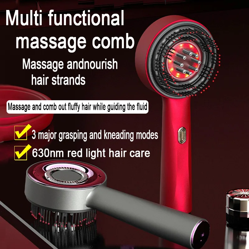 

automatic hair oiler and electric scalp massager brush Hair Growth massage comb Scalp Oil Applicator Anti-Hair Loss AMS04