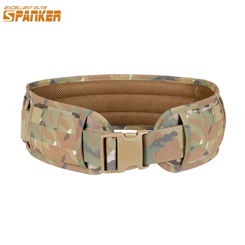 

EXCELLENT ELITE SPANKER Tactical Hunting Waist Belt Men Thicken Pad Waist Belt War Belt Molle Outdoor Military Accessories