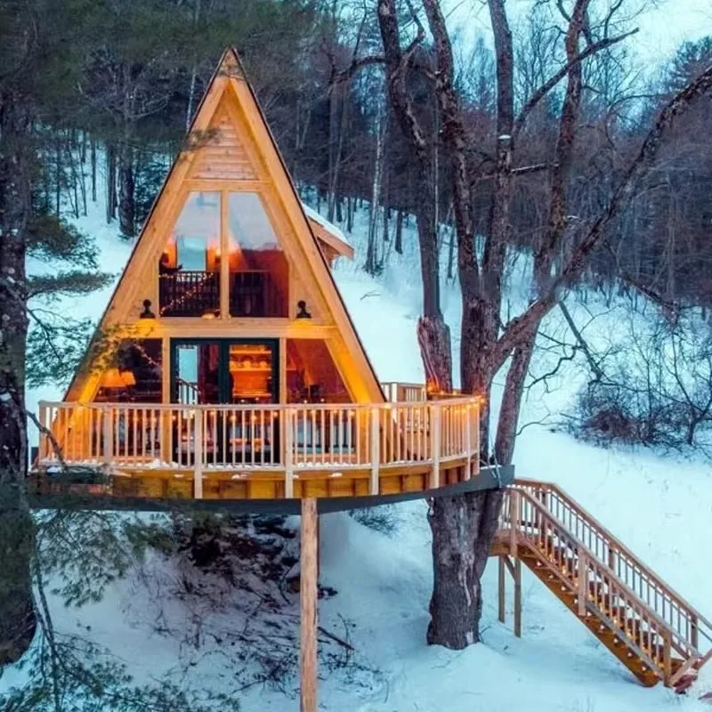 Internet celebrity forest triangle chalet resort hotel mobile