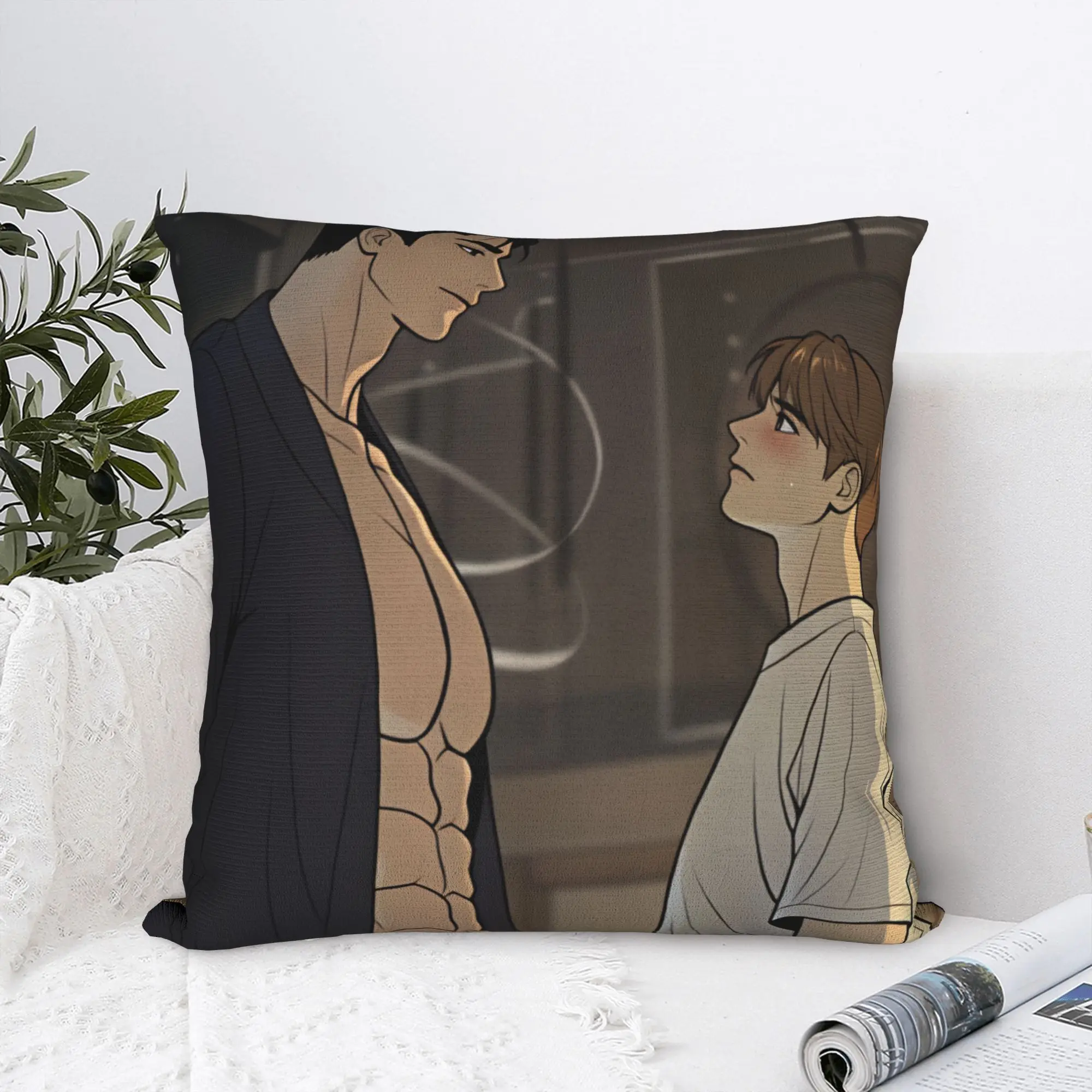 Bl Manhwa Jinx Joo Jaekyung   Pillow Case  Vintage Pillow Cover Soft Custom Cushion Cover Pillowcases For Sofa Car Home Decor