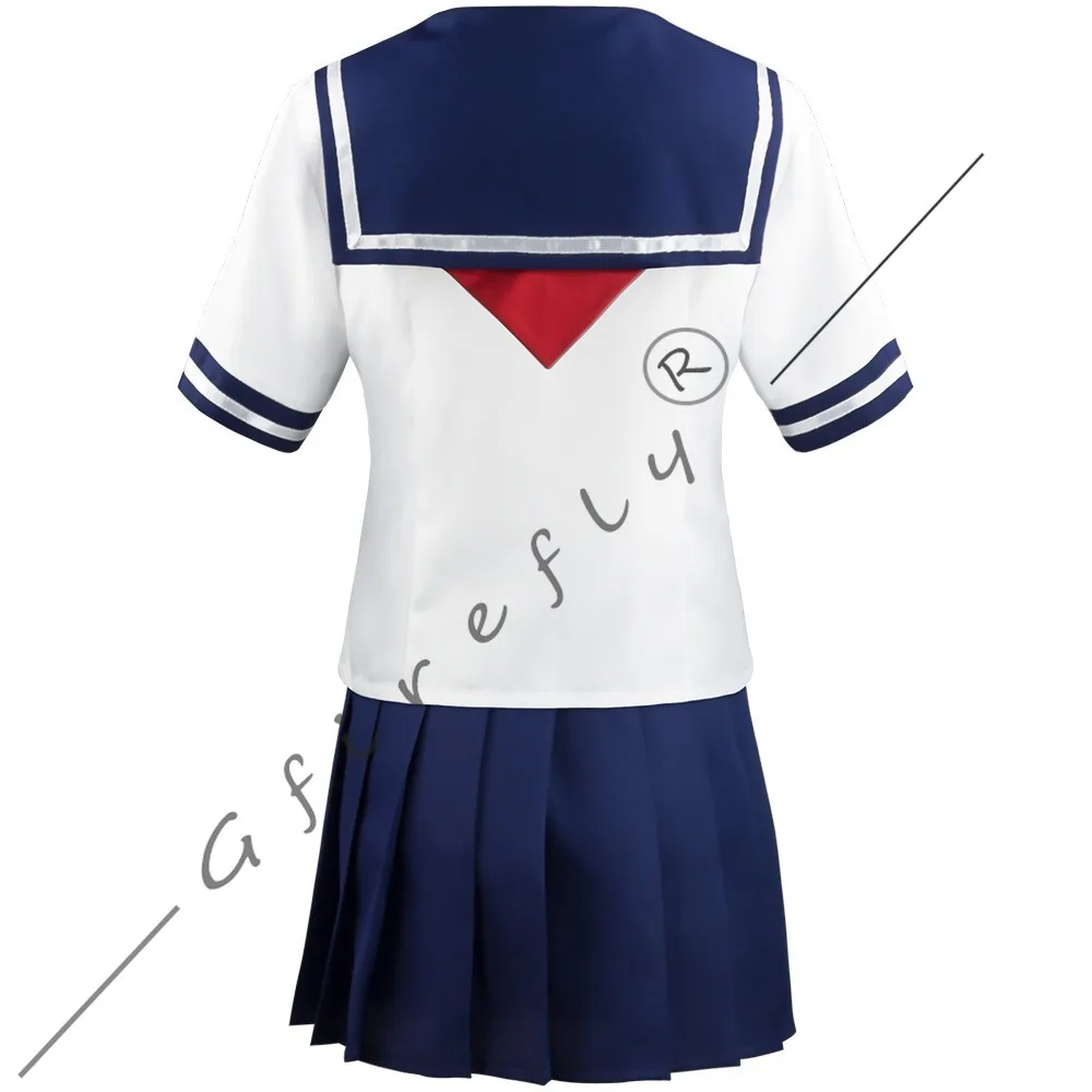 Yandere Simulator Ayano Aishi 같은 스타일의 코스프레 의상 JK 교복 성인 여성 할로윈 카니발 파티 무대 의상
