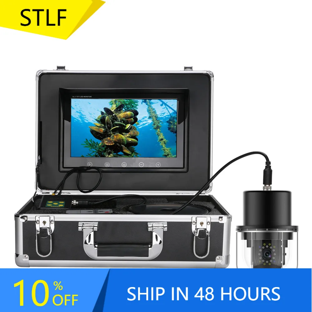 

10" Underwater 20M-100M Cable 360° Dome Panoramic View 20 LEDs for Ice Sea Fishing