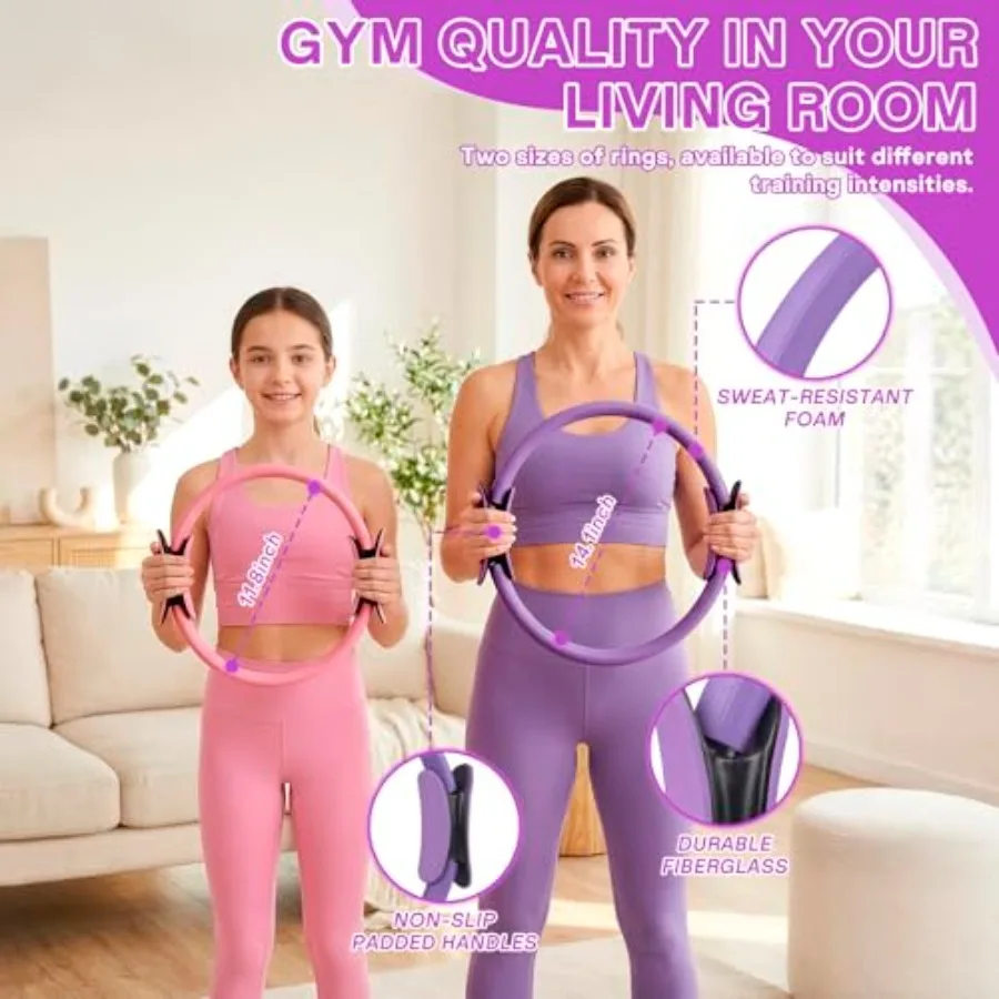 Pilatesring och träningsboll set för hemmaträning_voghion.com