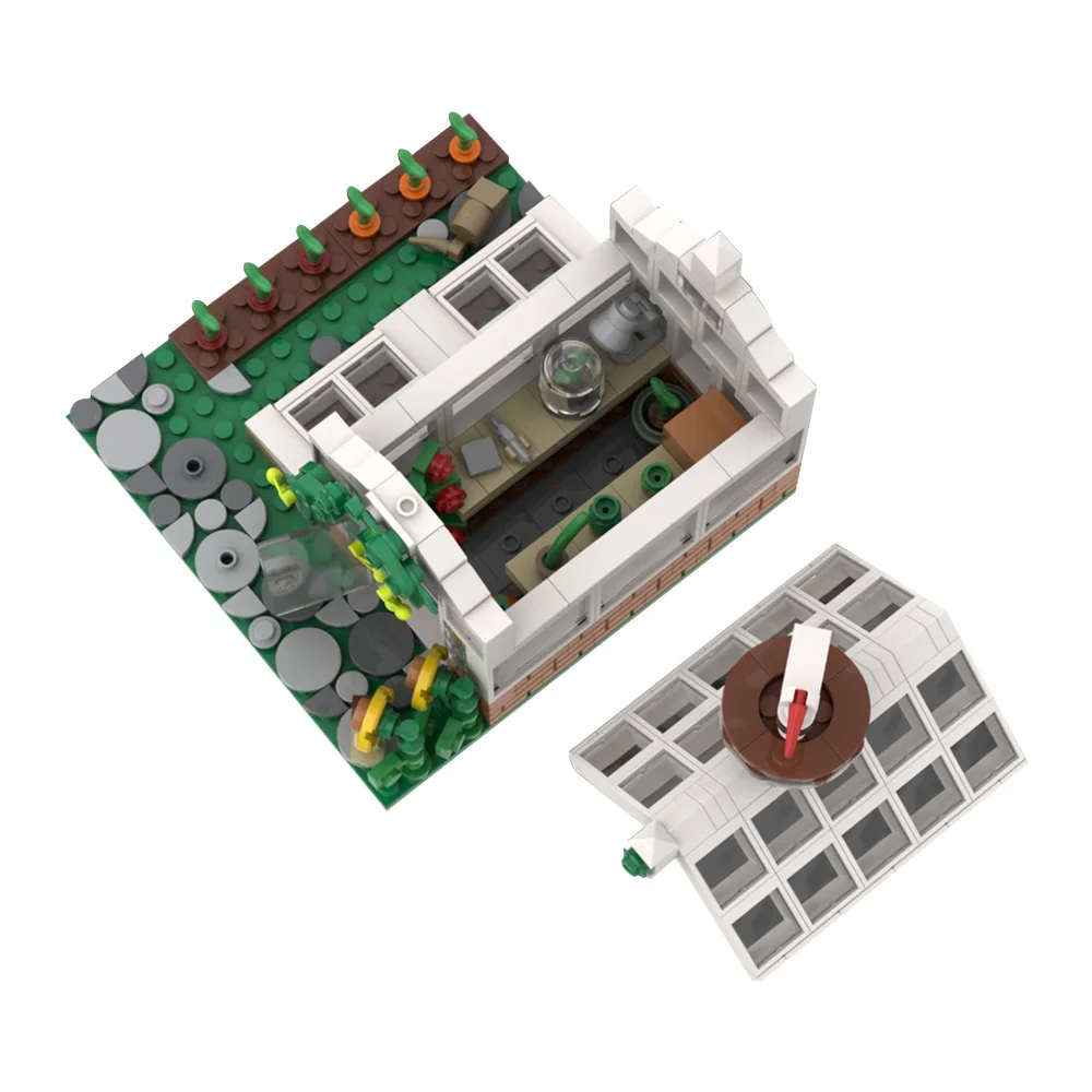 Gobricks MOC-194436 Blocchi di costruzione della serra vittoriana