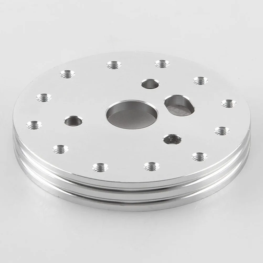 

6 Hole Steering Wheel Adapter Silver 0.5 Inch Durable Lightweight Tool for Car Wheel Conversion and Stability Quick Adapter